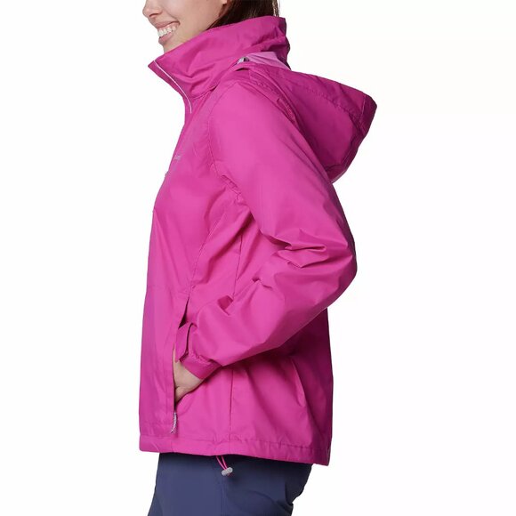 Women's Columbia Switchback III Hooded fuchsia pink Jacket size XL - Picture 2 of 6